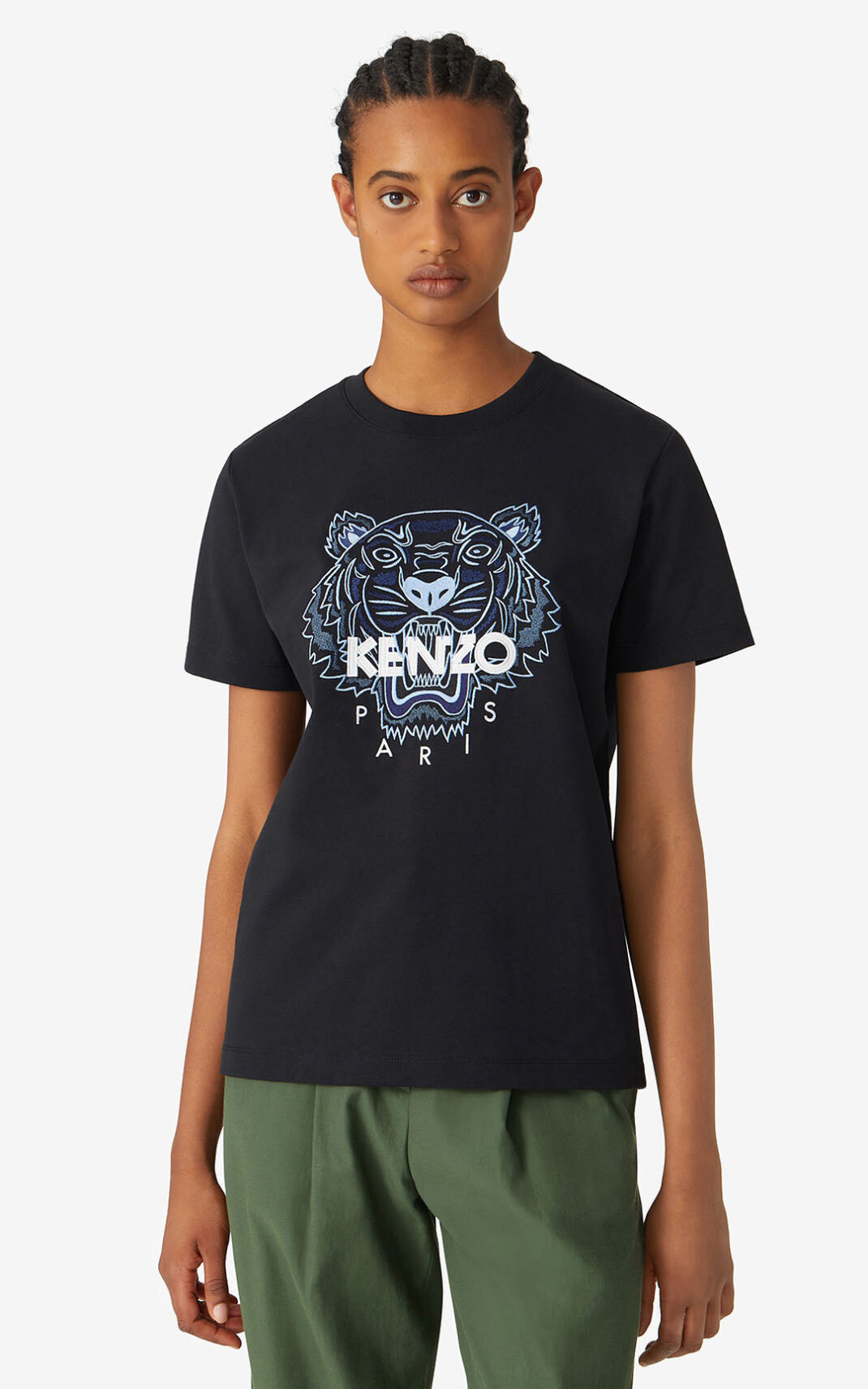 Kenzo Loose Tiger Ženska Majice Črna SI-5286083